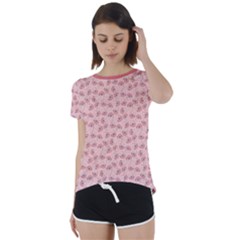 Squid Chef Pattern Short Sleeve Foldover Tee by sifis