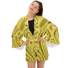 Golden Wave  Long Sleeve Kimono