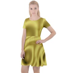 Golden Wave 2 Cap Sleeve Velour Dress  by Sabelacarlos