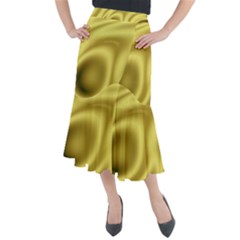 Golden Wave 2 Midi Mermaid Skirt by Sabelacarlos