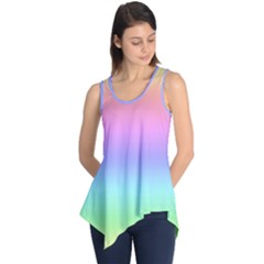 Pastel Rainbow Ombre Gradient Sleeveless Tunic by SpinnyChairDesigns