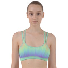 Pastel Rainbow Gradient Line Them Up Sports Bra by SpinnyChairDesigns