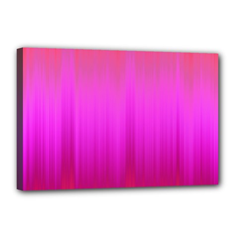 Fuchsia Ombre Color  Canvas 18  X 12  (stretched) by SpinnyChairDesigns
