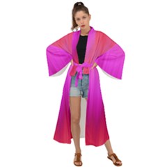 Fuchsia Ombre Color  Maxi Kimono by SpinnyChairDesigns