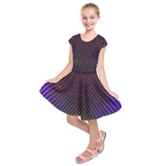 Alien Skin Glow Kids  Short Sleeve Dress by SpinnyChairDesigns
