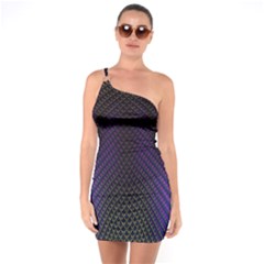 Alien Skin Glow One Soulder Bodycon Dress by SpinnyChairDesigns