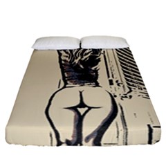 Morning My Dear    Sweet Perfection, Girl Stretching In The Bedroom Fitted Sheet (california King Size) by Casemiro