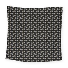 Daisy Black Square Tapestry (large)