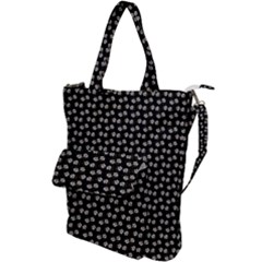 Daisy Black Shoulder Tote Bag by snowwhitegirl