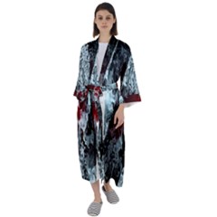 Flamelet Maxi Satin Kimono by Sparkle