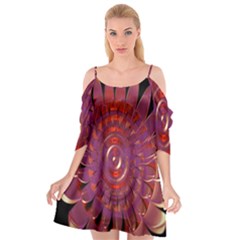 Chakra Flower Cutout Spaghetti Strap Chiffon Dress by Sparkle