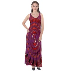 Chakra Flower Sleeveless Velour Maxi Dress by Sparkle