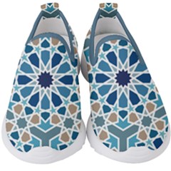 Arabic Geometric Design Pattern  Kids  Slip On Sneakers by LoolyElzayat