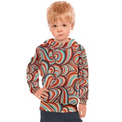 Psychedelic Swirls Kids  Hooded Pullover by Filthyphil