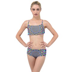 Psychedelic Wormhole Layered Top Bikini Set by Filthyphil