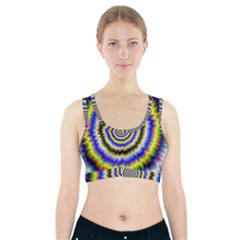 Psychedelic Blackhole Sports Bra With Pocket by Filthyphil