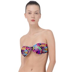 Psychedelic Geometry Classic Bandeau Bikini Top 