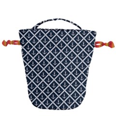 Anchors  Drawstring Bucket Bag by Sobalvarro