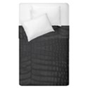 Black Crocodile Skin Duvet Cover Double Side (Single Size) View1