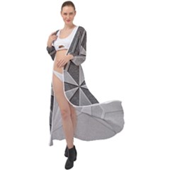 Star Grey Maxi Chiffon Beach Wrap by HermanTelo