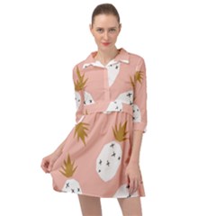 Pineapple Fields Mini Skater Shirt Dress by andStretch