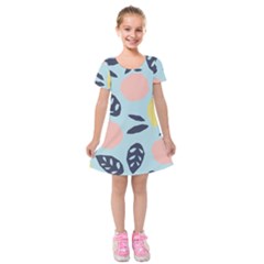 Orchard Fruits Kids  Short Sleeve Velvet Dress by andStretch