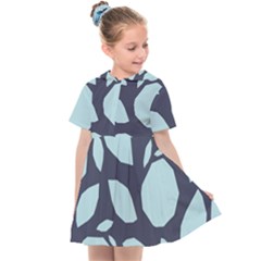 Orchard Fruits In Blue Kids  Sailor Dress by andStretch