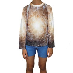 Galaxy Space Kids  Long Sleeve Swimwear by Sabelacarlos
