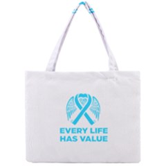 Child Abuse Prevention Support  Mini Tote Bag by artjunkie