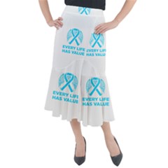 Child Abuse Prevention Support  Midi Mermaid Skirt by artjunkie