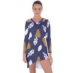 Pattern 10 Asymmetric Cut-out Shift Dress by andStretch