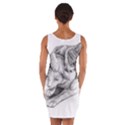 Cat Drawing Art Wrap Front Bodycon Dress View2