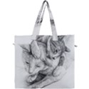 Cat Drawing Art Canvas Travel Bag View1