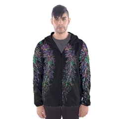 Galaxy Space Men s Hooded Windbreaker by Sabelacarlos