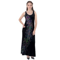 Galaxy Space Sleeveless Velour Maxi Dress by Sabelacarlos