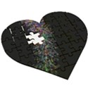 Galaxy Space Wooden Puzzle Heart View3