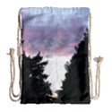 Colorful overcast, pink,violet,gray,black Drawstring Bag (Large) View2