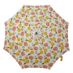 Citrus Gouache Pattern Hook Handle Umbrellas (medium)