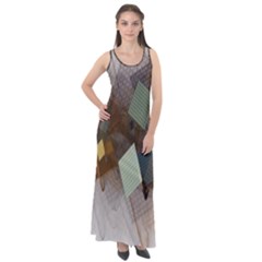 Geometry Diamond Sleeveless Velour Maxi Dress by Sparkle