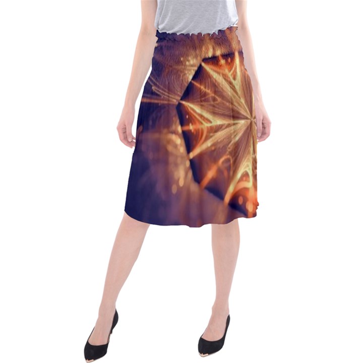 Sun Fractal Midi Beach Skirt