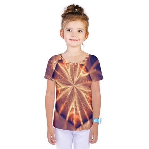 Sun Fractal Kids  One Piece Tee by Sparkle