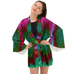 Rainbow Waves Long Sleeve Kimono by Sparkle