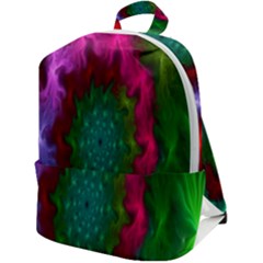 Rainbow Waves Zip Up Backpack by Sparkle