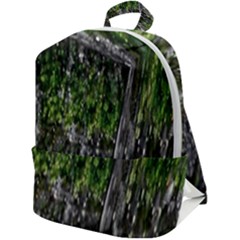 Green Glitter Squre Zip Up Backpack by Sparkle