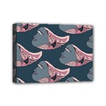 Doodle Queen Fish Pattern Mini Canvas 7  x 5  (Stretched)