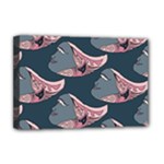 Doodle Queen Fish Pattern Deluxe Canvas 18  x 12  (Stretched)