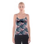 Doodle Queen Fish Pattern Spaghetti Strap Top