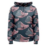 Doodle Queen Fish Pattern Women s Pullover Hoodie