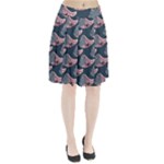 Doodle Queen Fish Pattern Pleated Skirt