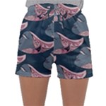 Doodle Queen Fish Pattern Sleepwear Shorts